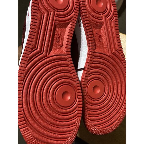 Nike Air Force One Womens Size 8.5 Tennis shoes Burgundy Red - Picture 5 of 7